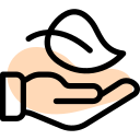 Helping hand icon.